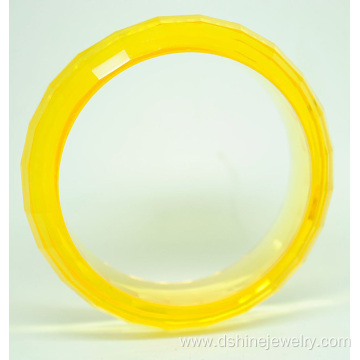 Plastic Colorful Craft Bangles Clear Engraved Bangles